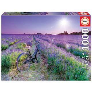 Educa Puzzle 1.000 τεμ. Bike in a Lavender Field