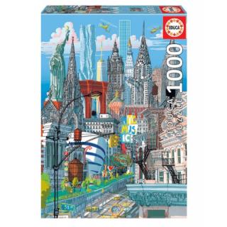 Educa Puzzle 1000 τεμ. New York, Carlo Stanga