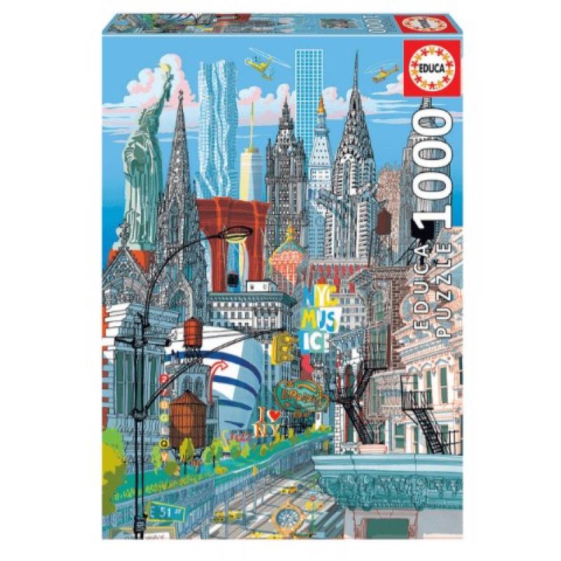 Educa Puzzle 1000 τεμ. New York, Carlo Stanga