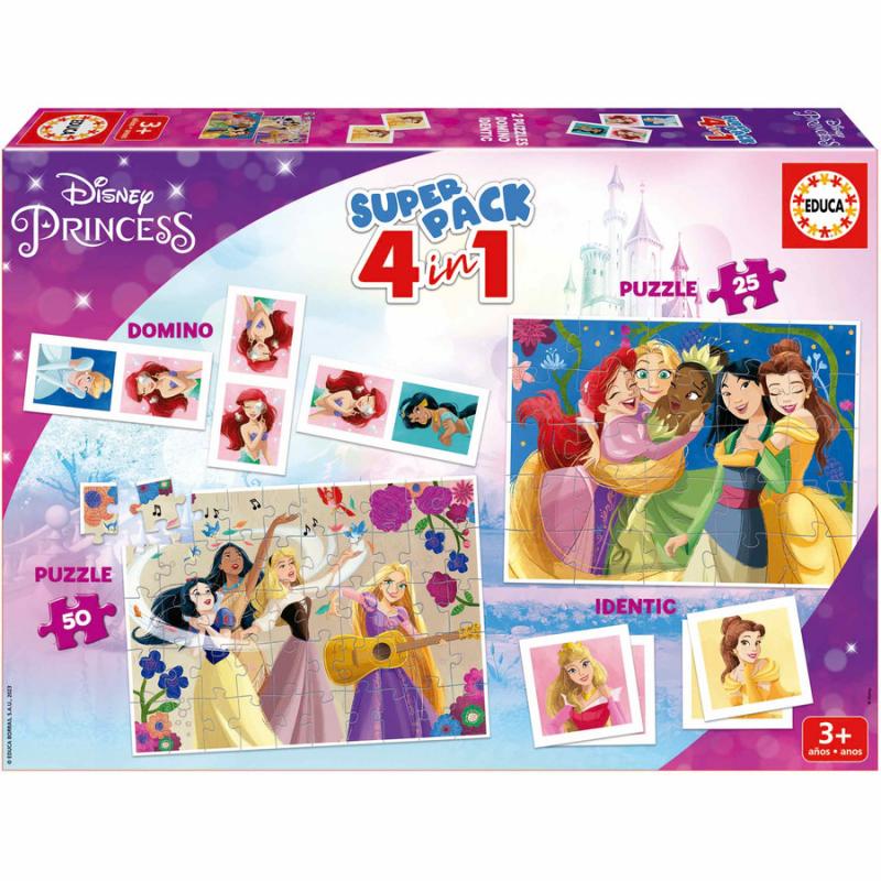 Educa Puzzle Super Pack 4in1 - Disney Princess