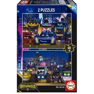 Educa Puzzle 2 x 48 τεμ. Batwheels