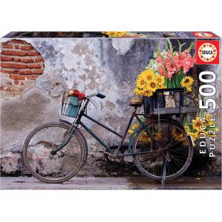 Educa Puzzle 500 τεμ. Bicycle with Flowers