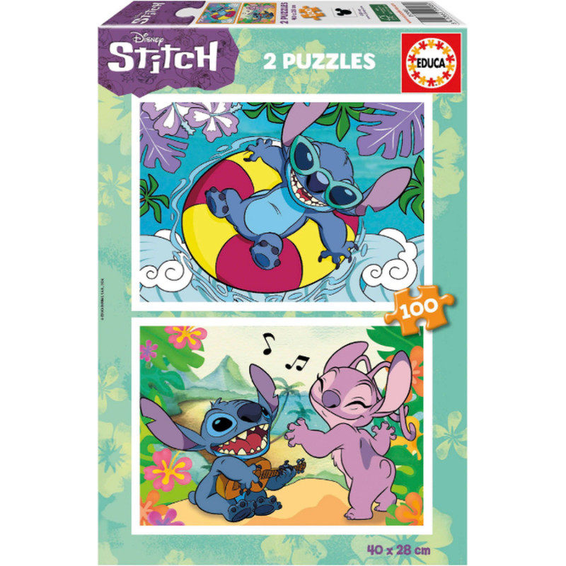 Educa Puzzle 2 x 100 τεμ. - Disney Stitch