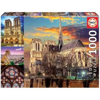 Educa Puzzle Notre Dame Collage 1000 τεμ.