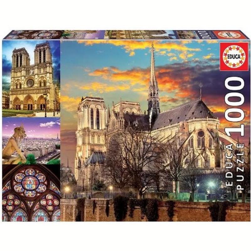 Educa Puzzle Notre Dame Collage 1000 τεμ.