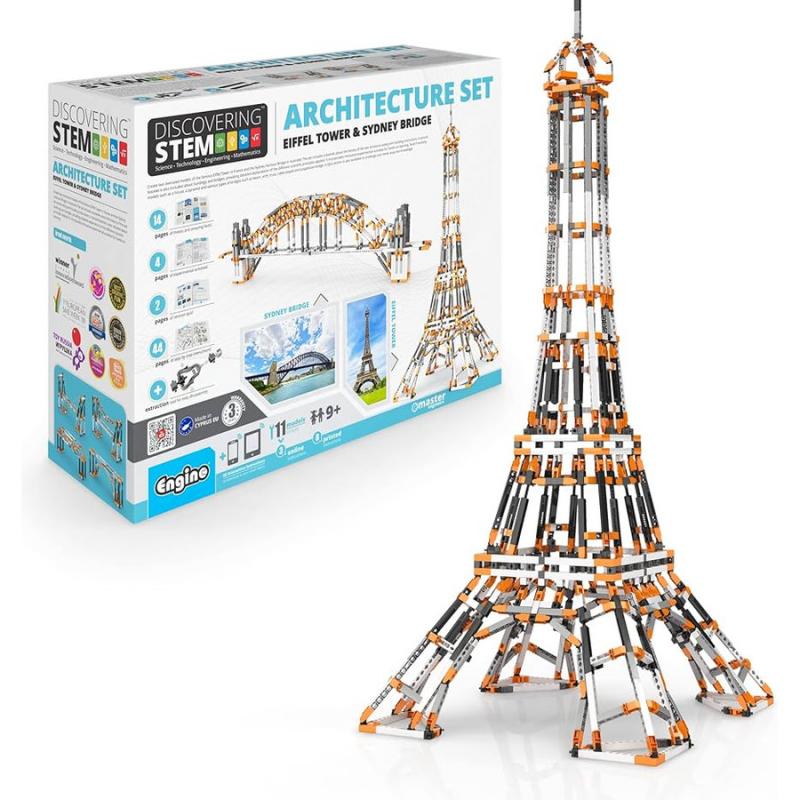 Engino STEM Architecture Set: Eiffel Tower and Sydney Bridge
