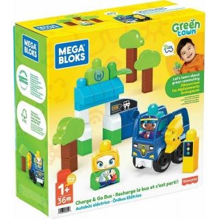 Fisher-Price Mega Blocks: Green Town - Οικολογικό Λεωφορείο