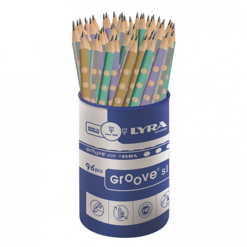 Μολύβι Lyra HB Groove Slim Μεταλλικό (4 Χρώματα - Τυχαία Επιλογή)