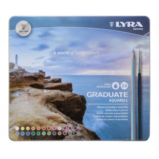 Lyra Ξυλομπογιά Graduate Ακουαρέλα 24 τεμ.