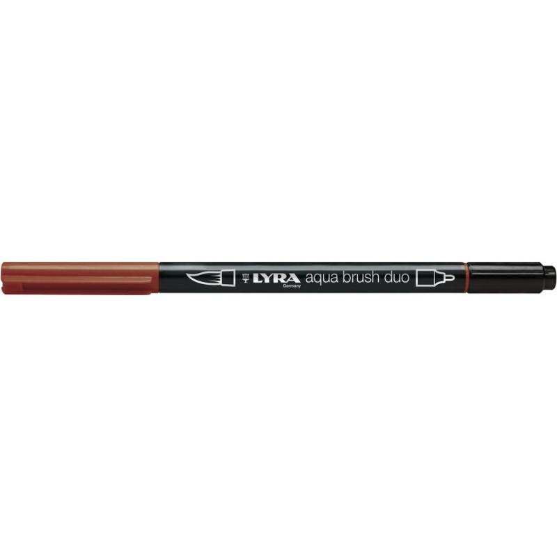 Μαρκαδόρος Πινέλο Lyra Aqua Brush Duo Indian Red