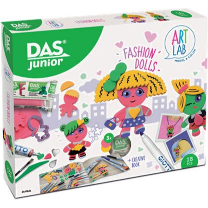 Σετ Δημιουργίας Das Junior Art Lab Fashion Dolls