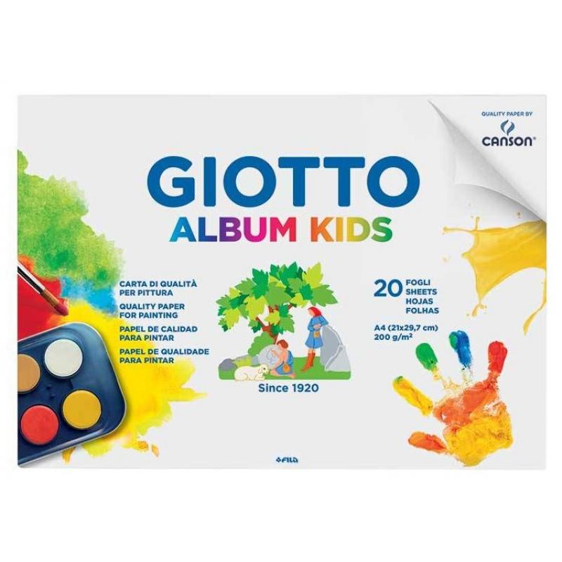 Giotto Album Paint Kids A4 20 Σελίδες 200 Γραμμάρια