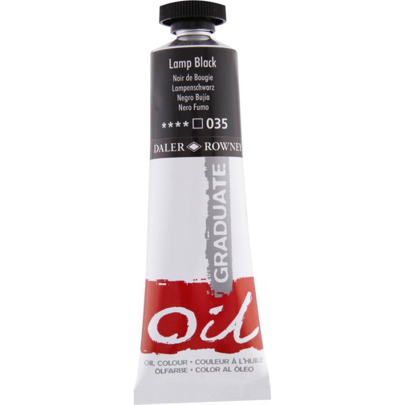 Daler Rowney 035 Lamp Black Oil Colour 38ml