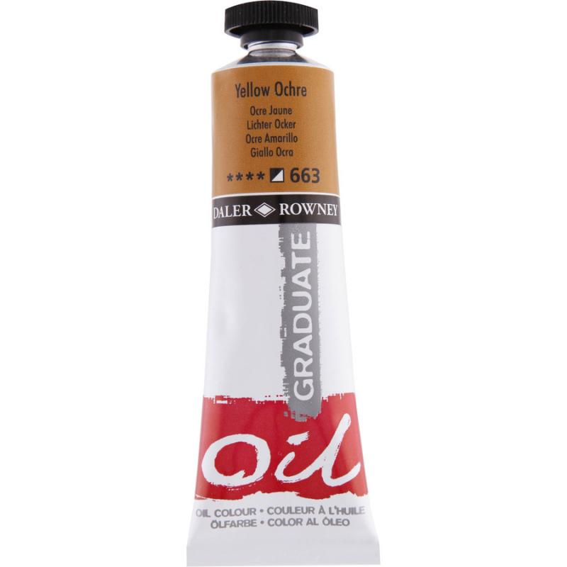 Daler Rowney 663 Yellow Ochre Oil Colour 38ml