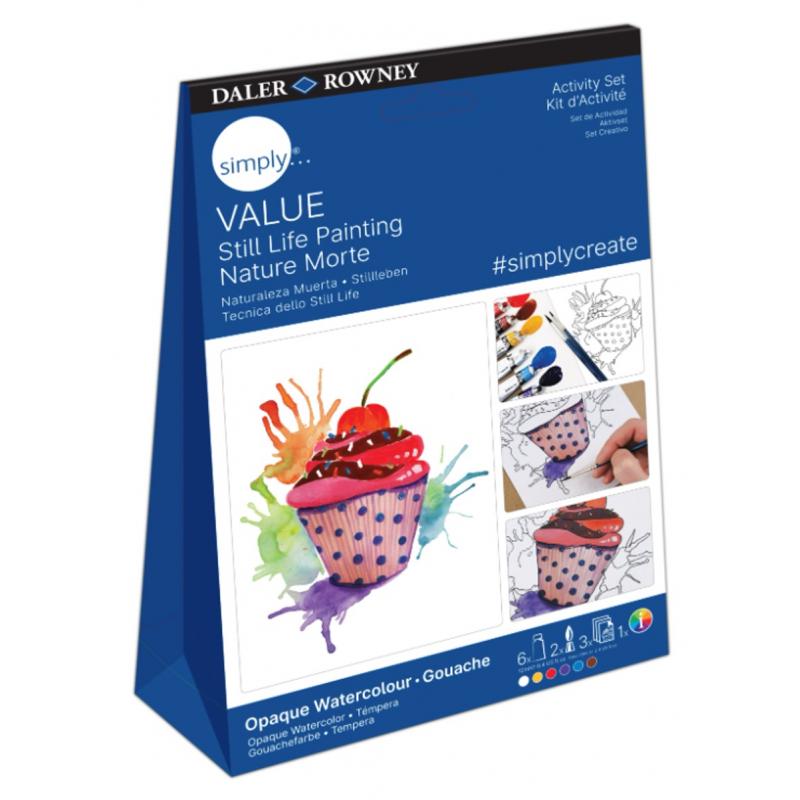 Simply Opaque Watercolor Still Life Painting Activity Set