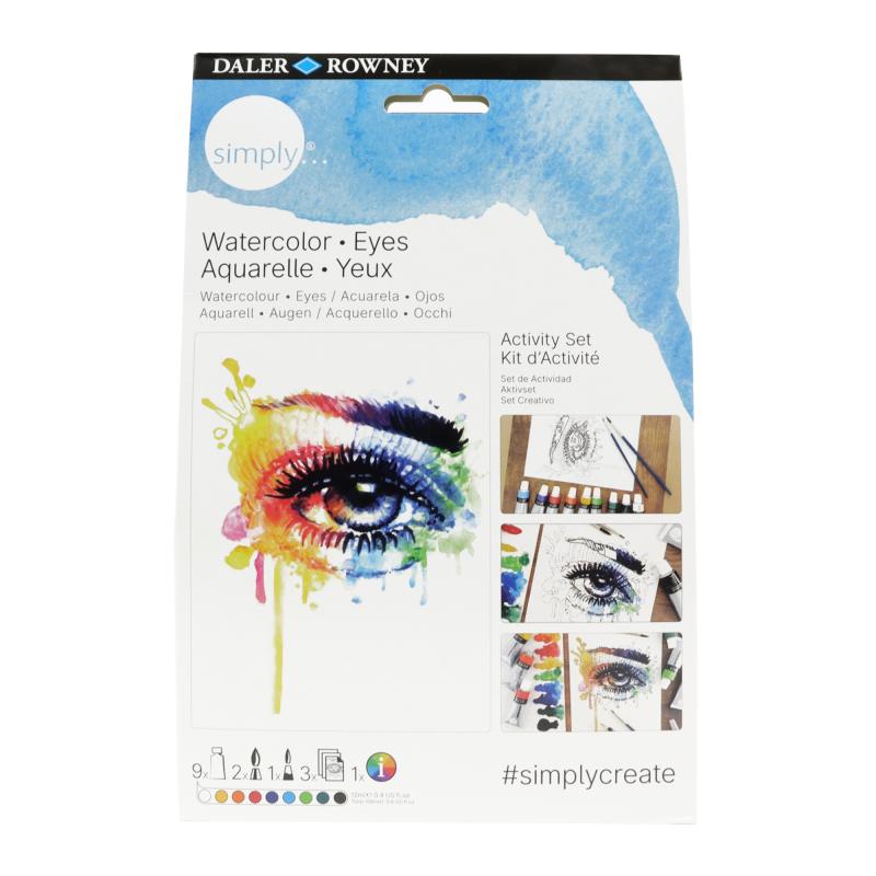 Simply Watercolor Eyes Activity Set