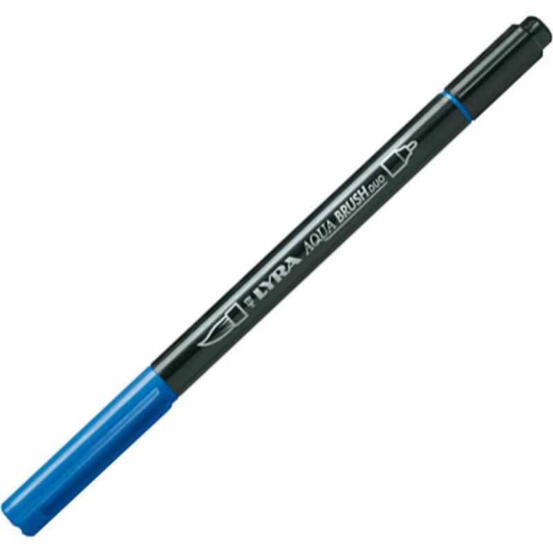 Μαρκαδόρος Πινέλο Lyra Aqua Brush Duo Cerulean
