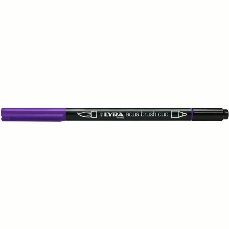 Μαρκαδόρος Πινέλο Lyra Aqua Brush Duo Blue Violet