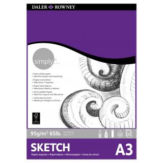 Simply A3 Sketch Pad 95gsm 72 sh.