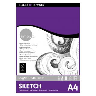 Simply A4 Sketch Pad 95gsm 72 sh.