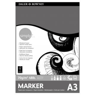 Daler Rowney Simply A3 Marker Pad 40 σελ. - 70 gsm
