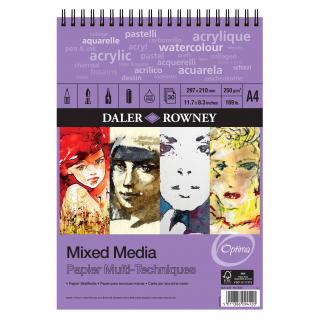 Daler Rowney Mixed Media Spiral A4 250gsm 30 sh.