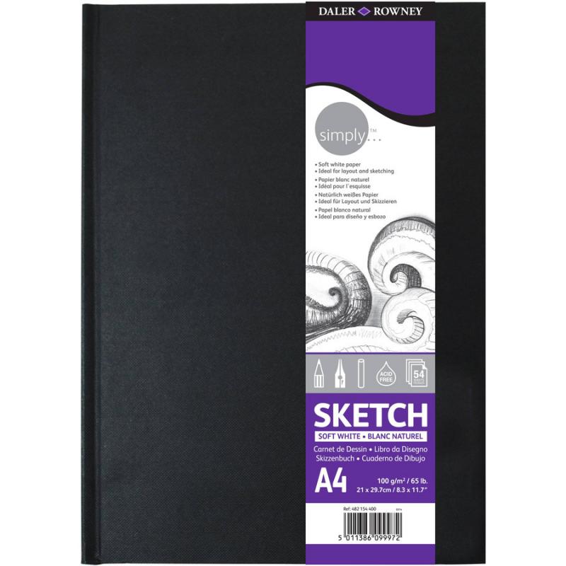 Daler Rowney Simply Sketch Hardback A4 100gsm 54 sh.