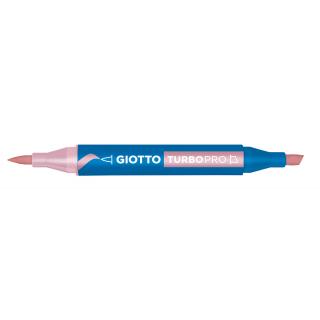 Giotto Turbo Pro Dual Nib Felt Tip Pen - Light Pink