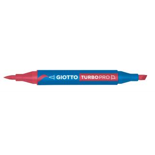Giotto Turbo Pro Dual Nib Felt Tip Pen - Red