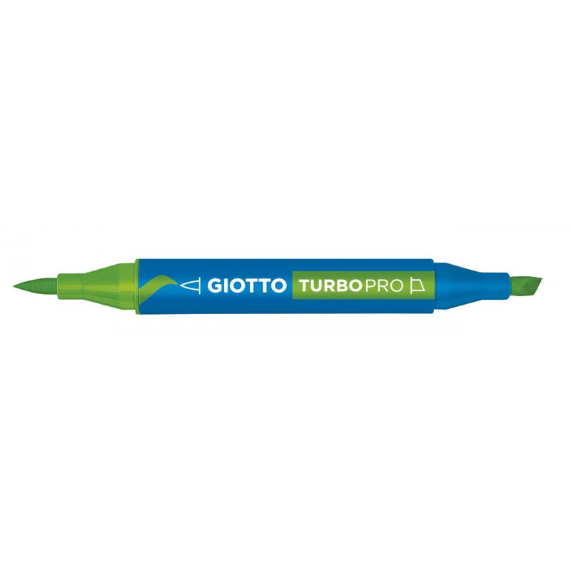 Giotto Turbo Pro Dual Nib Felt Tip Pen - Green