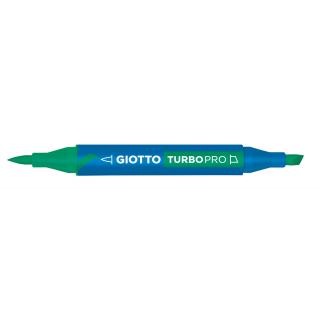 Giotto Turbo Pro Dual Nib Felt Tip Pen - Emerald Green