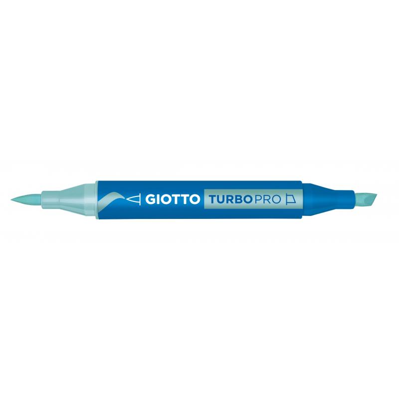 Giotto Turbo Pro Dual Nib Felt Tip Pen - Aquamarine