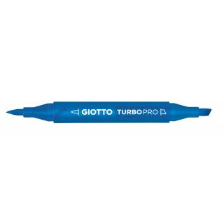 Giotto Turbo Pro Dual Nib Felt Tip Pen - Ultramarine Blue