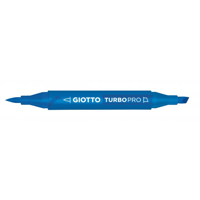 Giotto Turbo Pro Dual Nib Felt Tip Pen - Ultramarine Blue