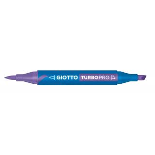 Giotto Turbo Pro Dual Nib Felt Tip Pen - Violet