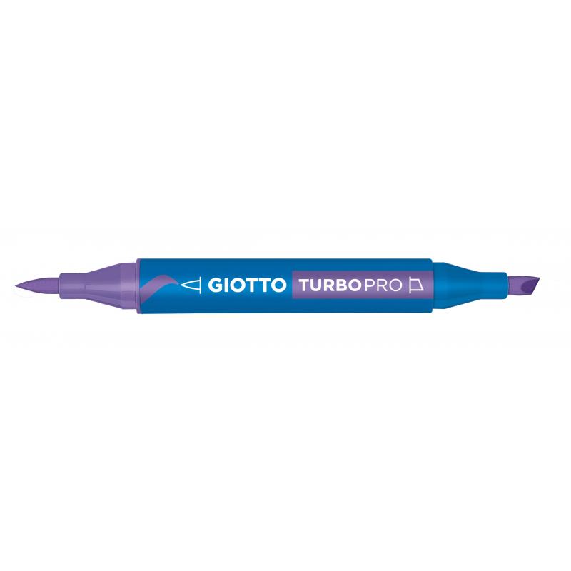 Giotto Turbo Pro Dual Nib Felt Tip Pen - Violet