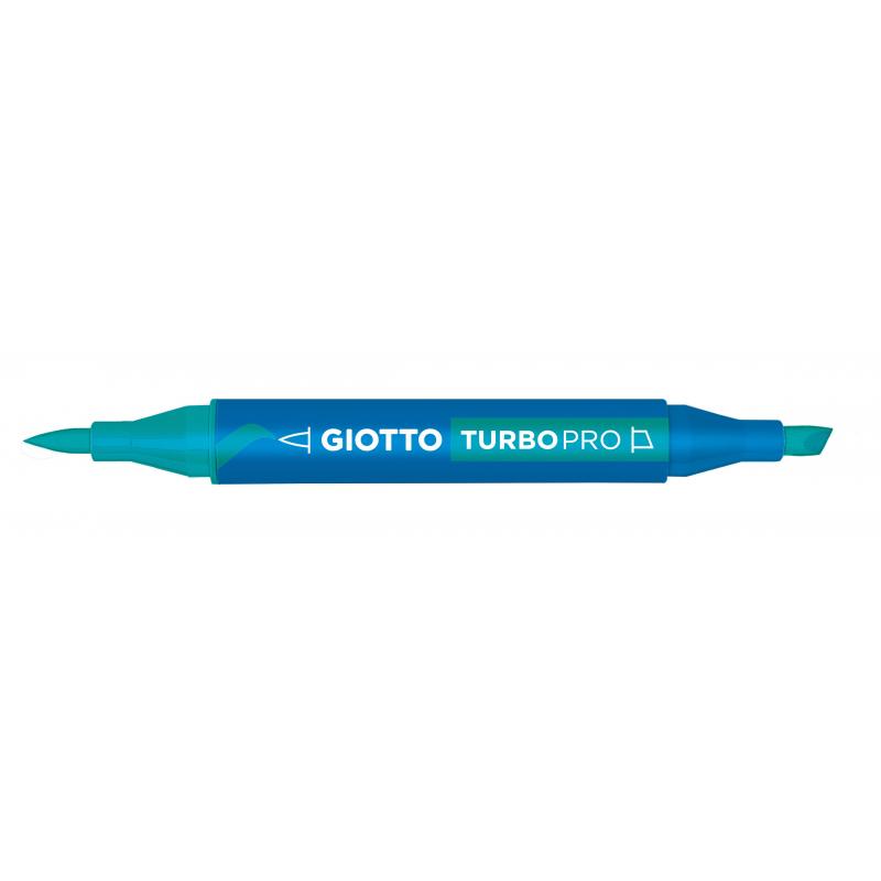 Giotto Turbo Pro Dual Nib Felt Tip Pen - Leaf Green