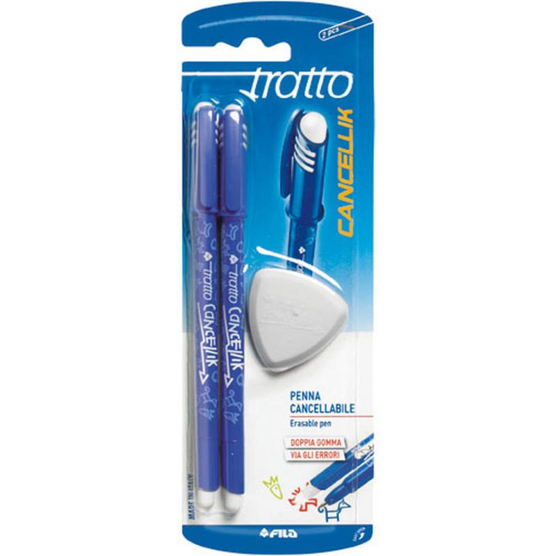 Tratto Cancellik 0.4 Μπλε Σκούρο Στυλό που Σβήνει