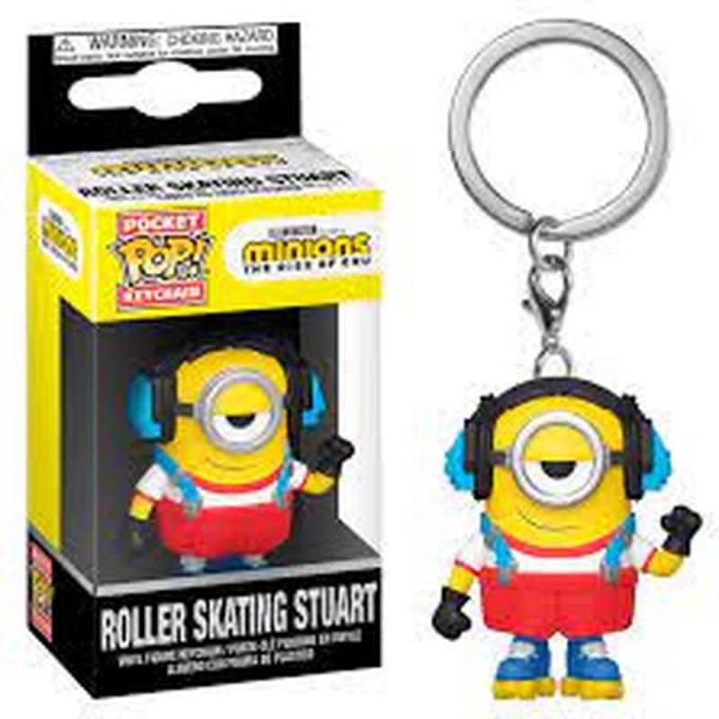 Funko POP! Keychain Minions 2 - Roller Skating Stuart Vinyl Figure