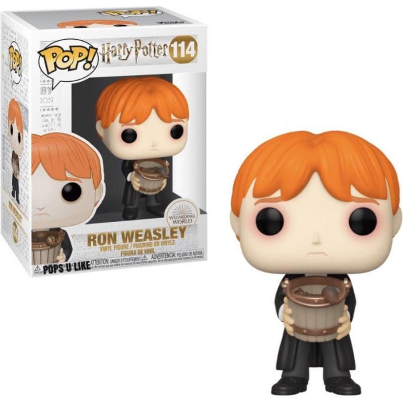 Funko Pop! Harry Potter: Wizarding World - Ron Weasley (Puking Slugs with Bucket) #114 Vinyl Figure
