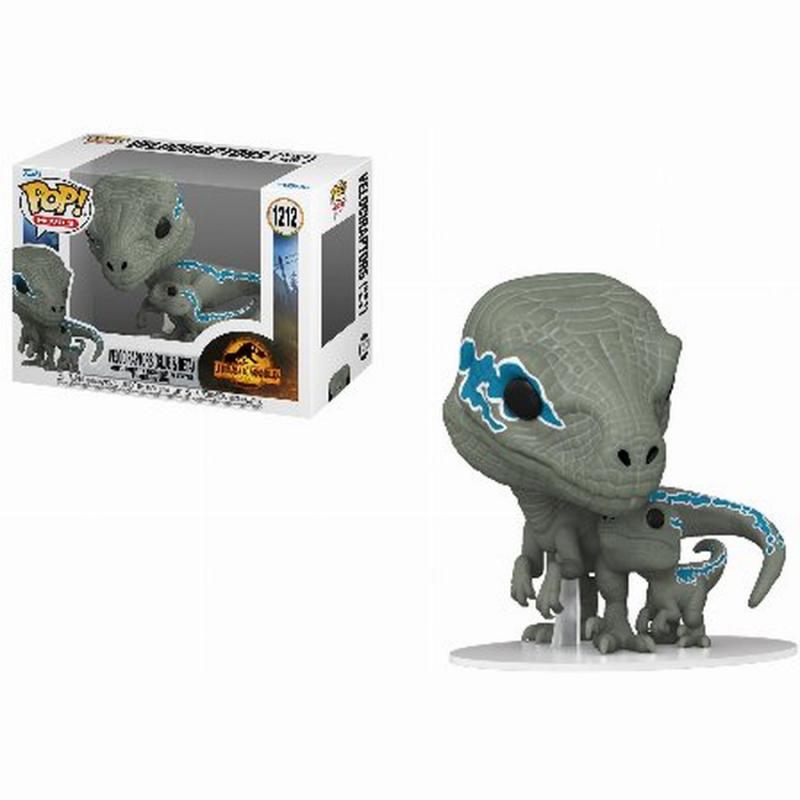 Funko Pop! Movies: Jurassic World Dominion - Velociraptors (Blue & Beta) #1212 Vinyl Figure