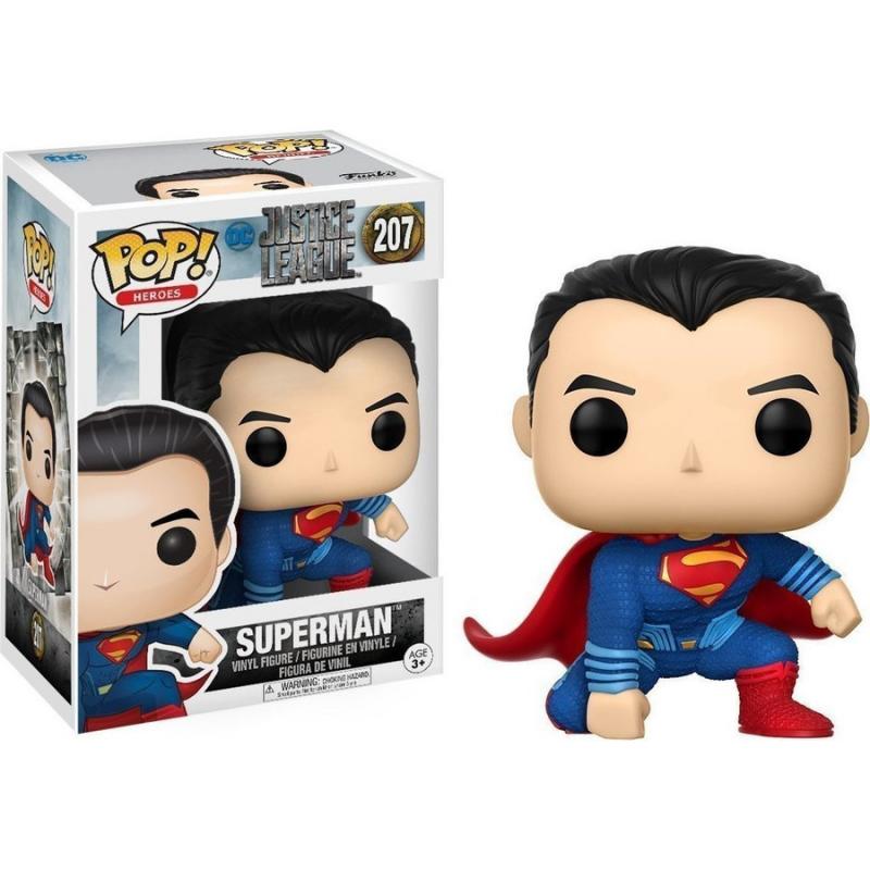 Funko POP! Heroes: DC Justice League - 207 Superman Vinyl Figure 10cm