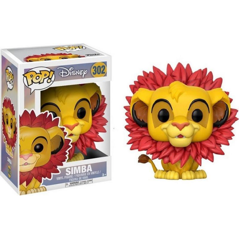Funko POP! Disney The Lion King - 302 Simba Leaf Mane Vinyl Figure 10cm