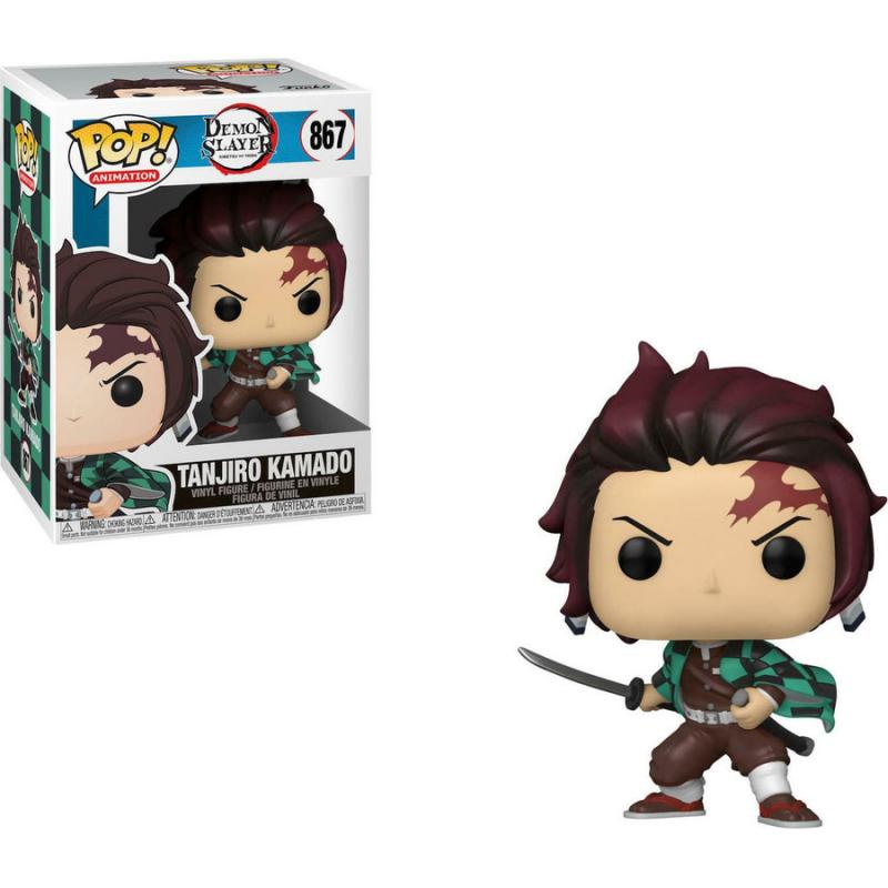 Funko POP! 867 POP Animation: Demon Slayer -Tanjiro Kamado Vinyl Figure 10cm