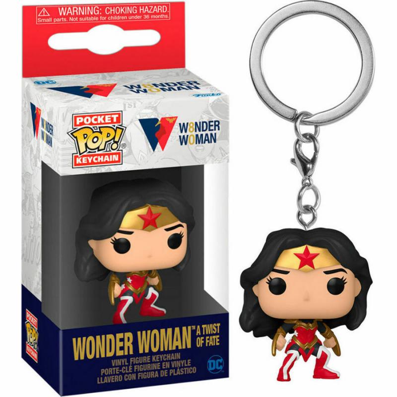 Funko POP Keychain: Wonder Woman 80th Classic with Cape
