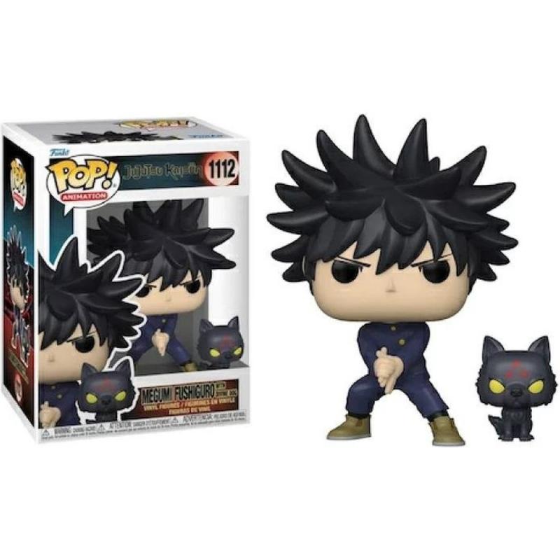 Funko Pop! Animation: Jujutsu Kaisen S1 - Megumi Fushiguro with Divine Dog #1112 Vinyl Figure