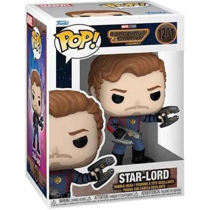 Funko Pop! Marvel: Guardians of the Galaxy Vol.3 - Star-Lord #1201 Bobble-Head Vinyl Figure