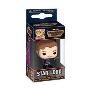 Funko Pocket Pop! Marvel: Guardians of The Galaxy Vol.3 - Star-Lord BobbleHead Vinyl Figure Keychain