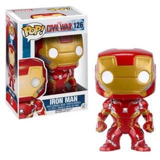 Funko Pop! Marvel Civil War Captain America: Iron Man #126 Vinyl Bobble-Head Figure
