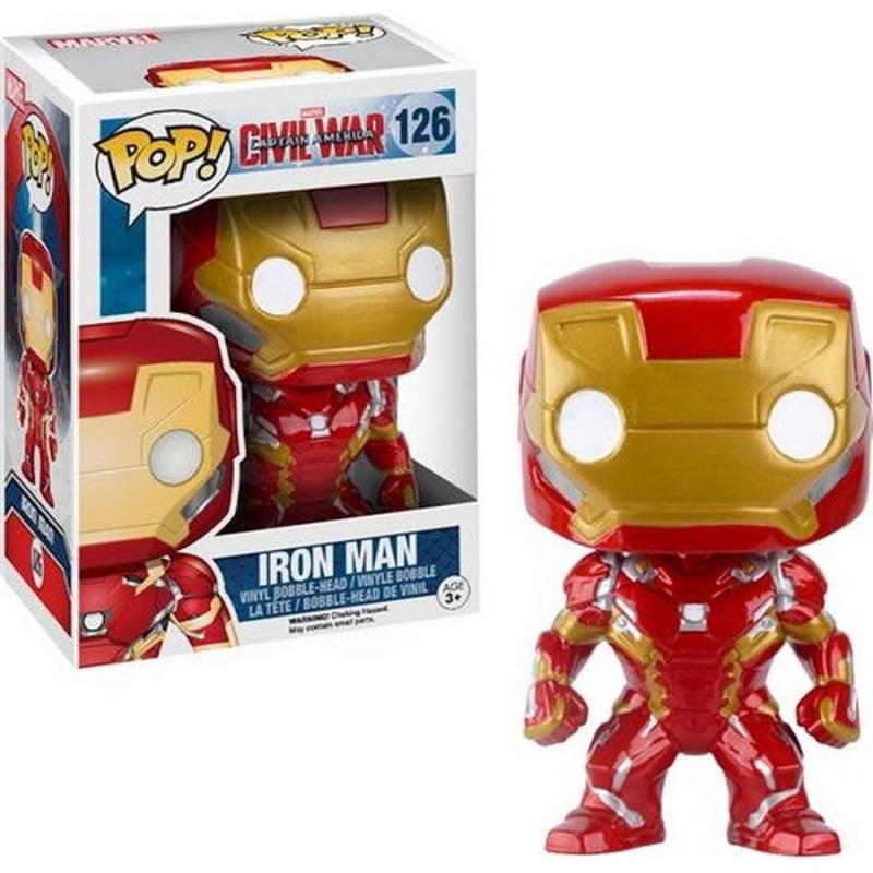 Funko Pop! Marvel Civil War Captain America: Iron Man #126 Vinyl Bobble-Head Figure